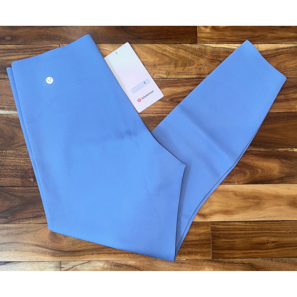 Lululemon Glow Up SHR Tight 25" Prep Blue Ultralu Size 12